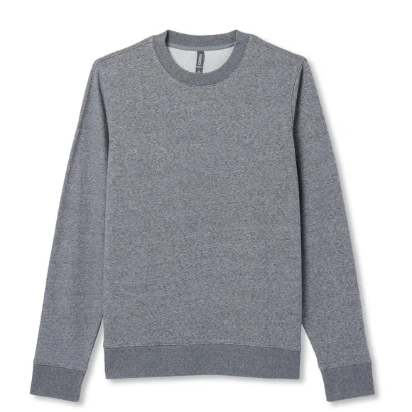 Vuori Cypress Logo Crew Crewneck Sweatshirt Men's Heather Grey Size Large - Picture 4 of 12